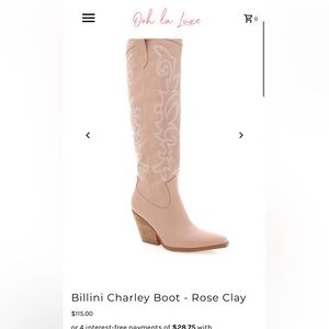 Billini Charley Rose Clay knee high boots